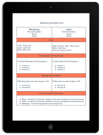 sla template free